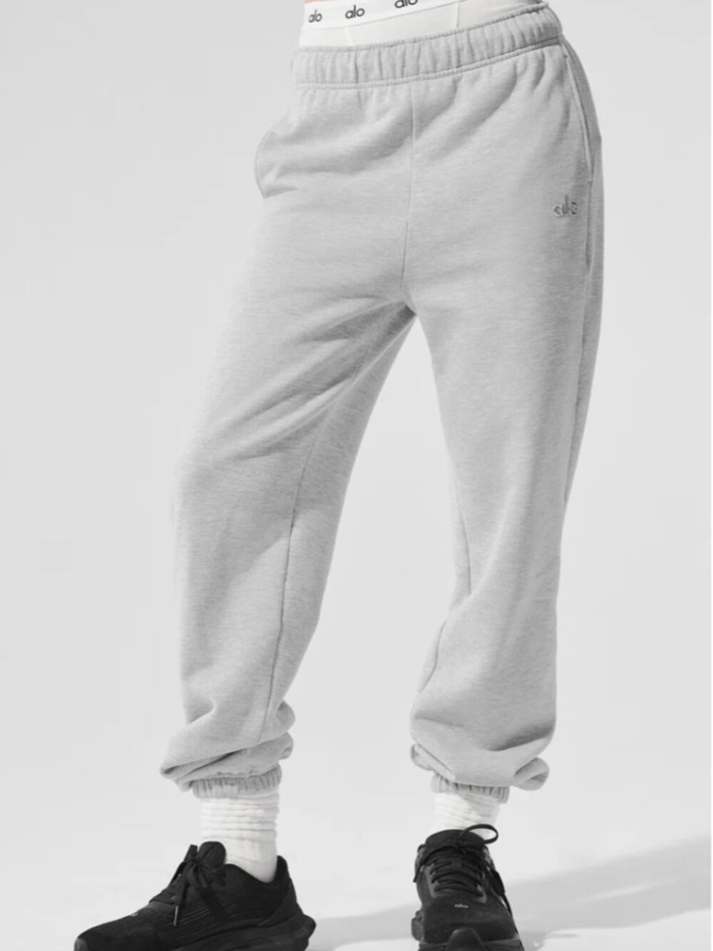 ALO Accolade Heather Gray Jogger Sweatpants